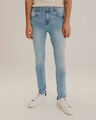 Skinny Tapered Jeans Índigo,AZUL CIELO